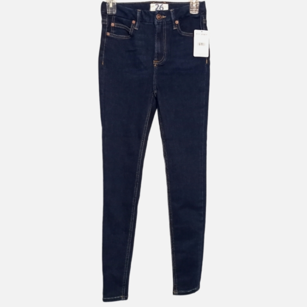 NEW Free People We the Free dark womens SIZE 26 stretch skinny jeans